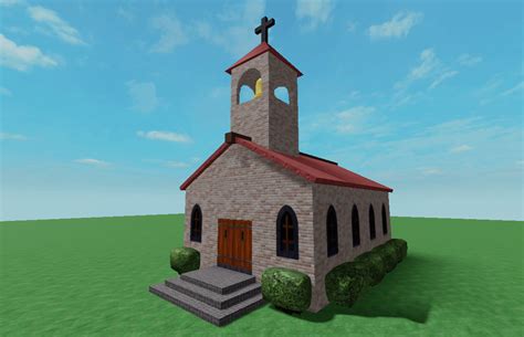 I Hope You Guys Like This Basic Church That I Made Rroblox