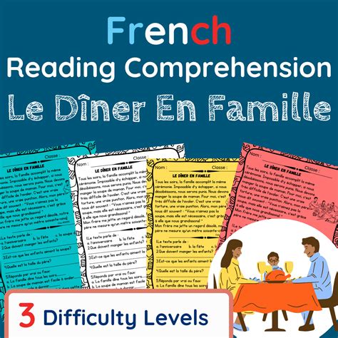 Le Dîner En French Reading Comprehension Activity For lupon gov ph