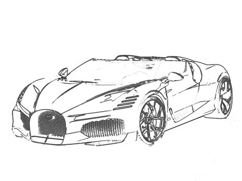 Bugatti W16 Outline by Dallin3 on DeviantArt