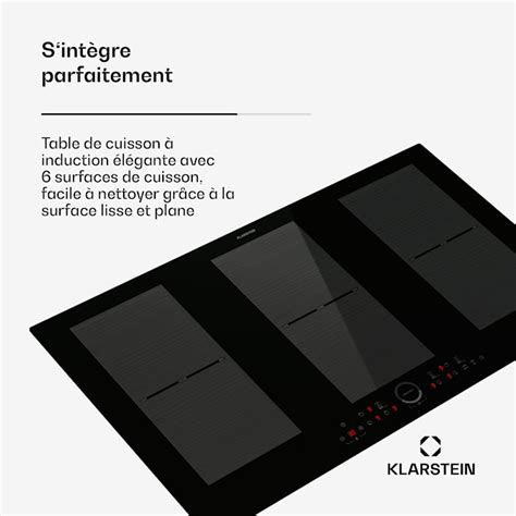 Klarstein Delicatessa 90 Full Flex Table de cuisson à induction 6