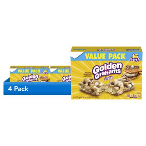 Pack Golden Grahams Breakfast Cereal Treat Bars S Mores Snack Bars