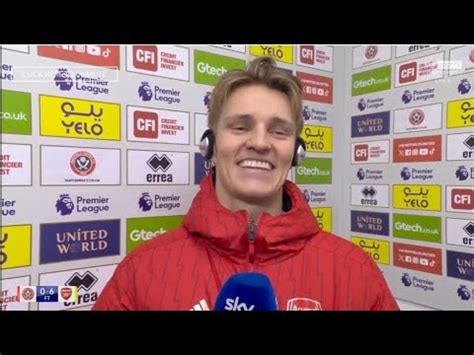 Sheffield United Arsenal Martin Odegaard Post Match Interview Ft