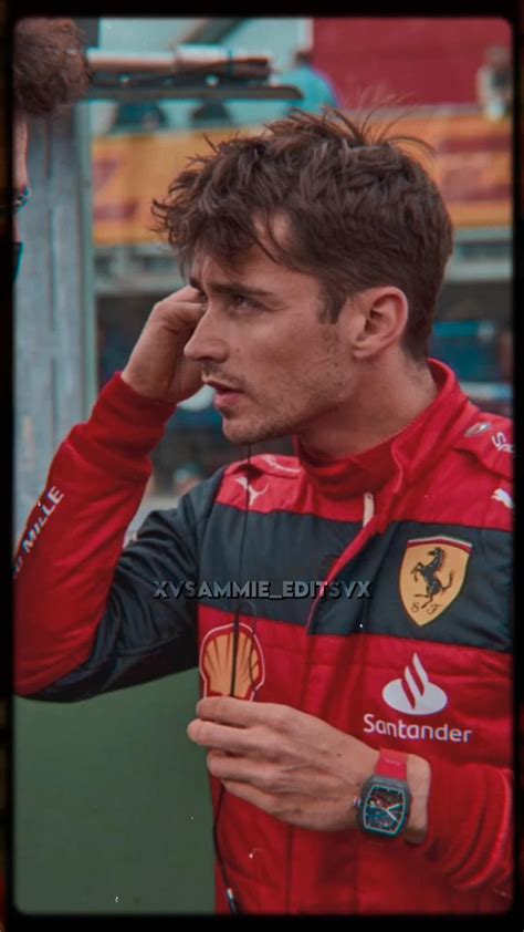 Charles Leclerc Picture Video Edit F1 Driver Formula 1 Man Ferrari Red