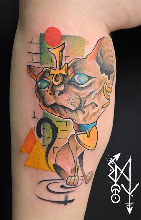 SPHYNX Cat By Emy Blacksheep TattooNOW