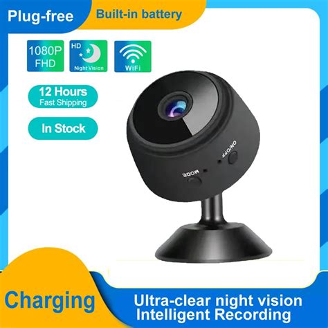 Mini C Mera De Vigil Ncia Sem Fio Smart Home Video Gravador De Voz Hd