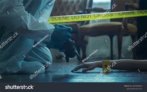 Detective Collecting Evidence Crime Scene Forensic Stock Photo 2207828463 | Shutterstock