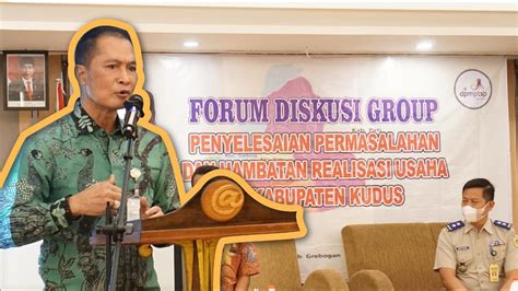 Dpmptsp Gelar Fgd Penyelesaian Permasalahan Hambatan Realisasi Usaha