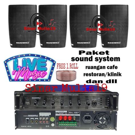 Jual Paket Sound System Hardwell Original Power Amplifier Hardwell App