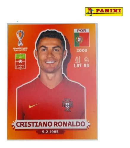 Figurita Mundial Qatar 2022 Panini Por18 Cristiano Ronaldo MercadoLibre