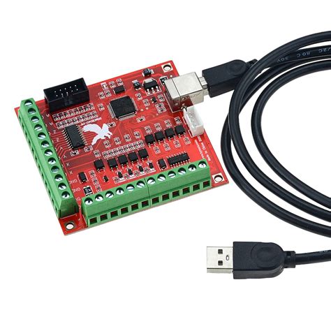 4 Axis Cnc Breakout Board For Mach3 100khz Usb Control Of Stepper