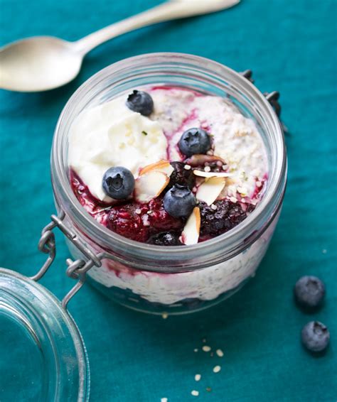 Creamy Berry And Chia Overnight Oats Reclaiming Yesterday