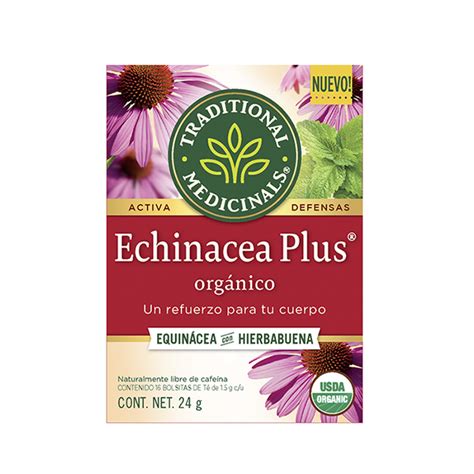 Té Equinácea Plus Traditional Medicinals 16 Sobres Yaaxtal