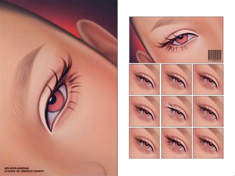 Cosimetic S Maxis Match 2D Eyelashes N49 In 2024 Sims 4 Cc Makeup