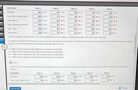 Solved Common Size Financial Statement Analysis Using Excel Chegg