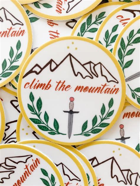 Climb The Mountain Acosf Nesta Sticker Etsy Canada Vinyl Sticker