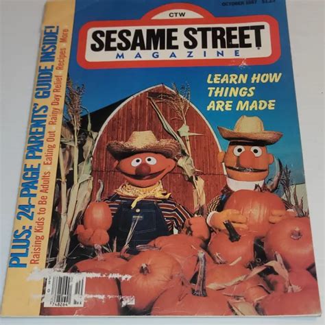 Vintage Ctw Sesame Street Magazine October Bert Ernie How Things