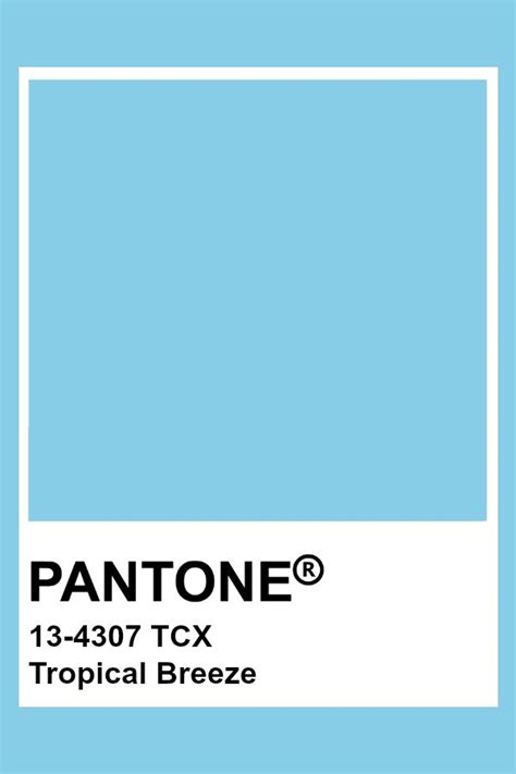 PANTONE 13-4307 TCX Tropical Breeze #pantone #color #lightblue ...