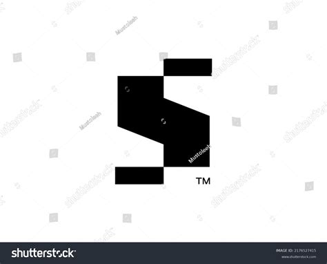 Black Letter S Logo Design Exploration Stock Vector (Royalty Free ...