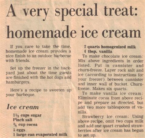 Apartment Finder: Homemade Ice Cream Recipes