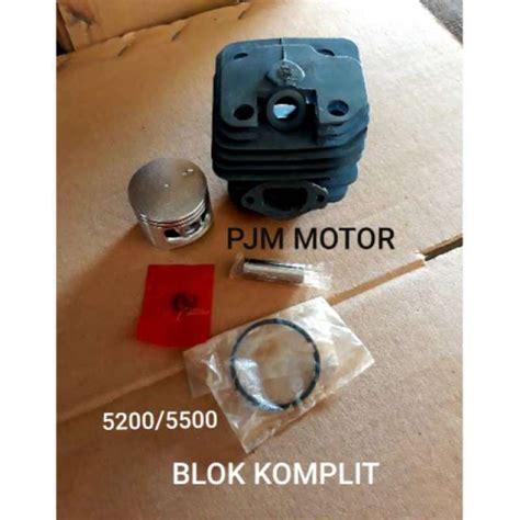 Jual Cylinder Block Blok Komplit Mesin Chainsaw Sinso Mini 5200 5500