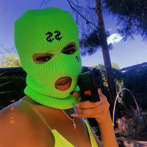 Girl Chanel Ski Mask