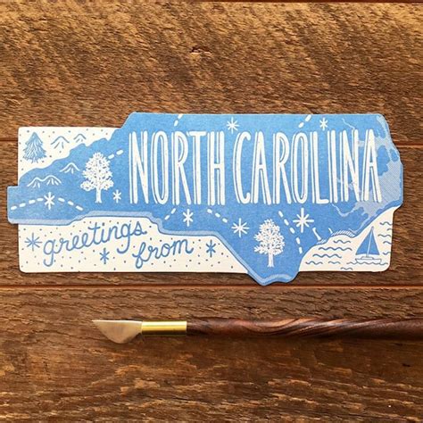 Greetings From North Carolina Etsy