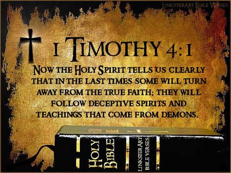 1 Timothy 41 Authorized King James Version Akjv 4 Now The Spirit