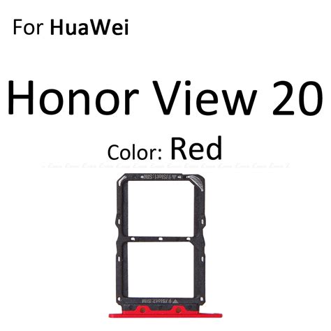 Micro Sd Sim Card Tray Socket Adapter For Huawei Honor View 20 Pro Lite 20i Connector Holder