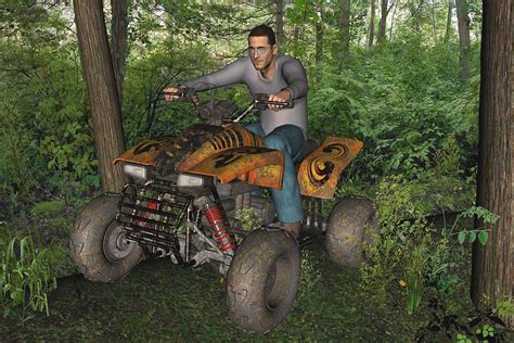 Weekend Fun On An ATV Digital Art By Michael Wimer Fine Art America