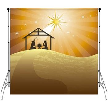 Nativity Scene Custom Backdrops Available In Very Large Custom Sizes