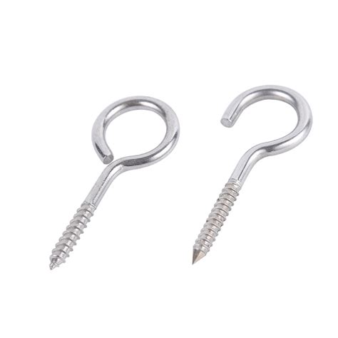 304 Stainless Steel Sheep Eye Self Tapping Screw Hook Ring Shaped Self