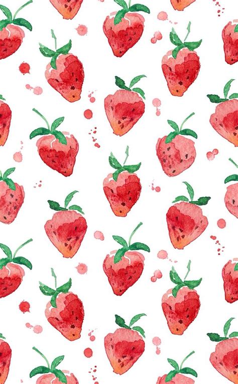 Strawberry Wallpaper Cute - Cute Pink Strawberry Wallpaper Stock ...