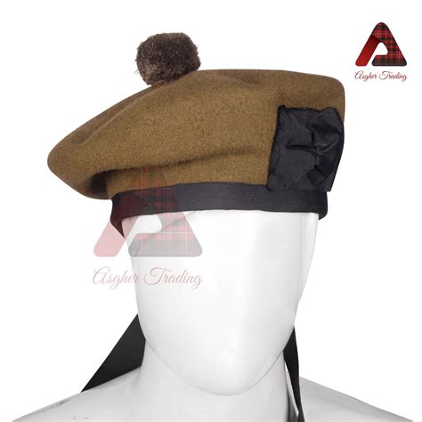 Scottish Handmade Piper Hats Military Bonnet Tam O Shanter Hat Beret