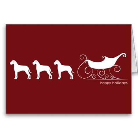 Danedeer And Santas Sleigh Holiday Card Uk Santa Sleigh