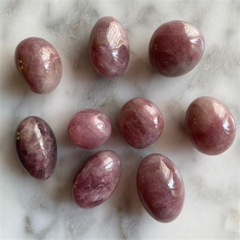 Lavender Rose Quartz Tumbled Pocket Stone Minera Emporium Crystal And Mineral Shop