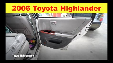 Toyota Highlander Back Door Won T Close