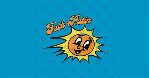 Fuck Putin Retro Sun Design Fuck Putin T Shirt TeePublic