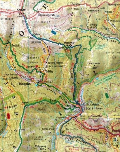 Wielka Fatra Sk Adana Mapa Turystyczna Tatra Plan