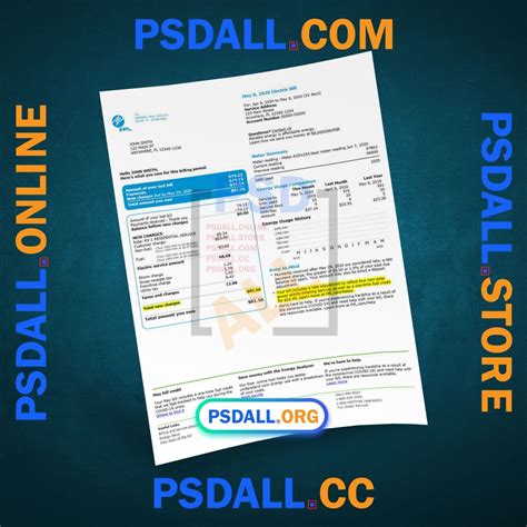 Usa Florida Fpl Bill Pdf Template Psdall Org