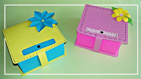 Cara Membuat Kotak Hadiah Dari Kertas DIY Gift Box Easy Craft YouTube