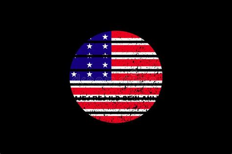 Grunge Style Flag Of The Bikini Atoll Vector Illustration Stock Vector