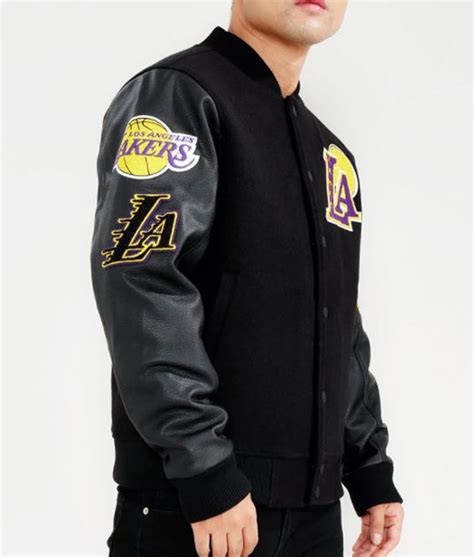 Nba Los Angeles Lakers Pro Standard Black Varsity Jacket