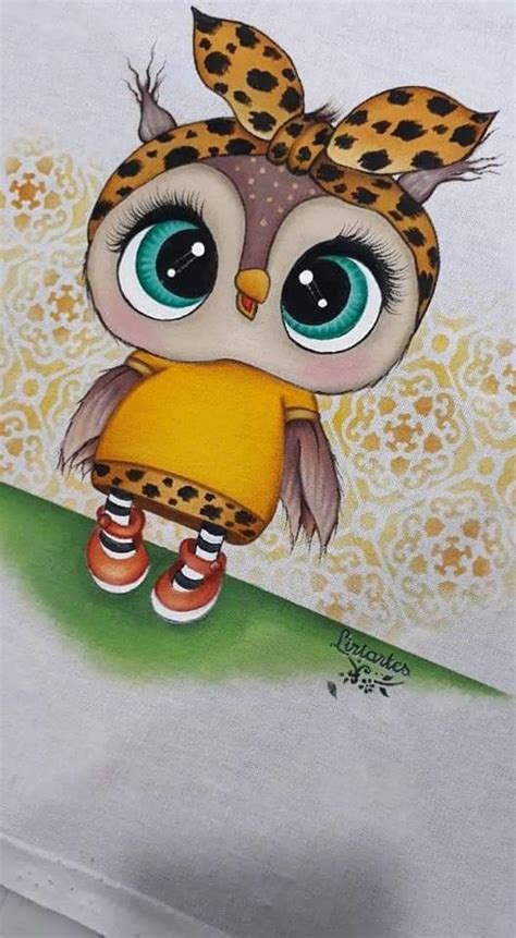 Pin de Ирина Чурсинова em 111 Pintura de coruja Corujas pintadas