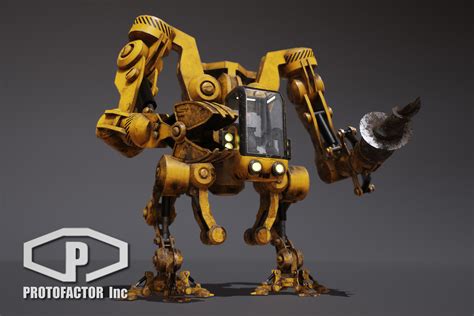 Sci Fi Mining Mech D Robots Unity Asset Store