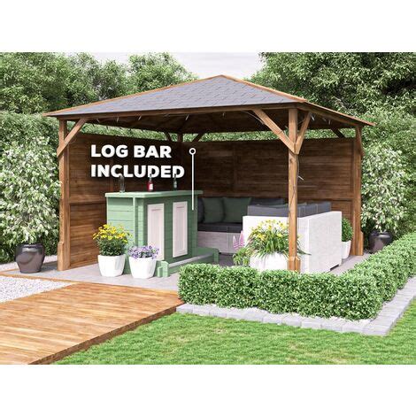 Dunster House Garden Bar Gazebo M X M Utopia Heavy Duty Garden