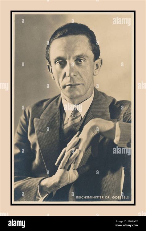 Dr Goebbels Goebbels Joseph Nazi Político Reich Ministro De Propaganda