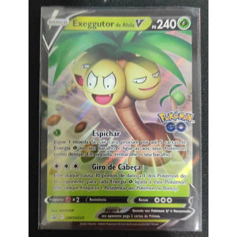 Carta Promo Exeggutor De Alola V Swsh Pok Mon Tcg Cole O