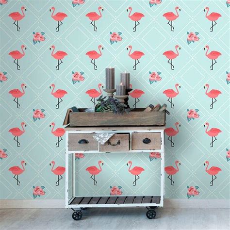 Papel De Parede Flamingos Flower 0 50 X 2 50 Metros Leroy Merlin