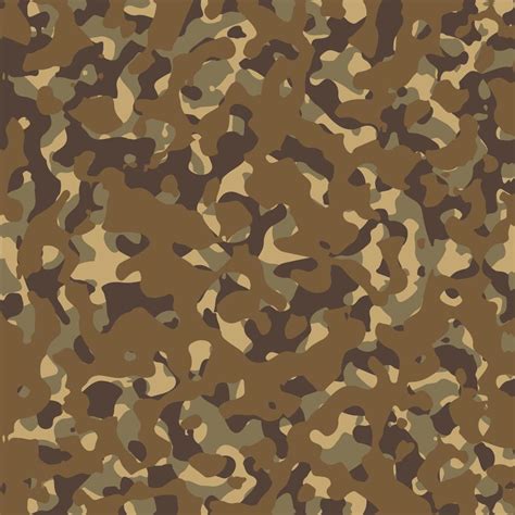 Army Camouflage Vector Seamless Pattern Texture Military Camouflage