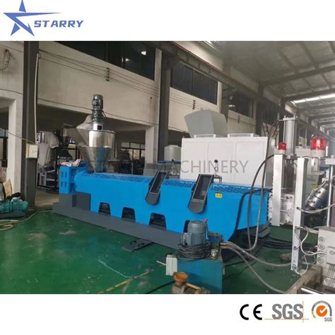 PP PE HDPE LDPE PC PS ABS Single Screw Pelletizing Extruder Pelletizer